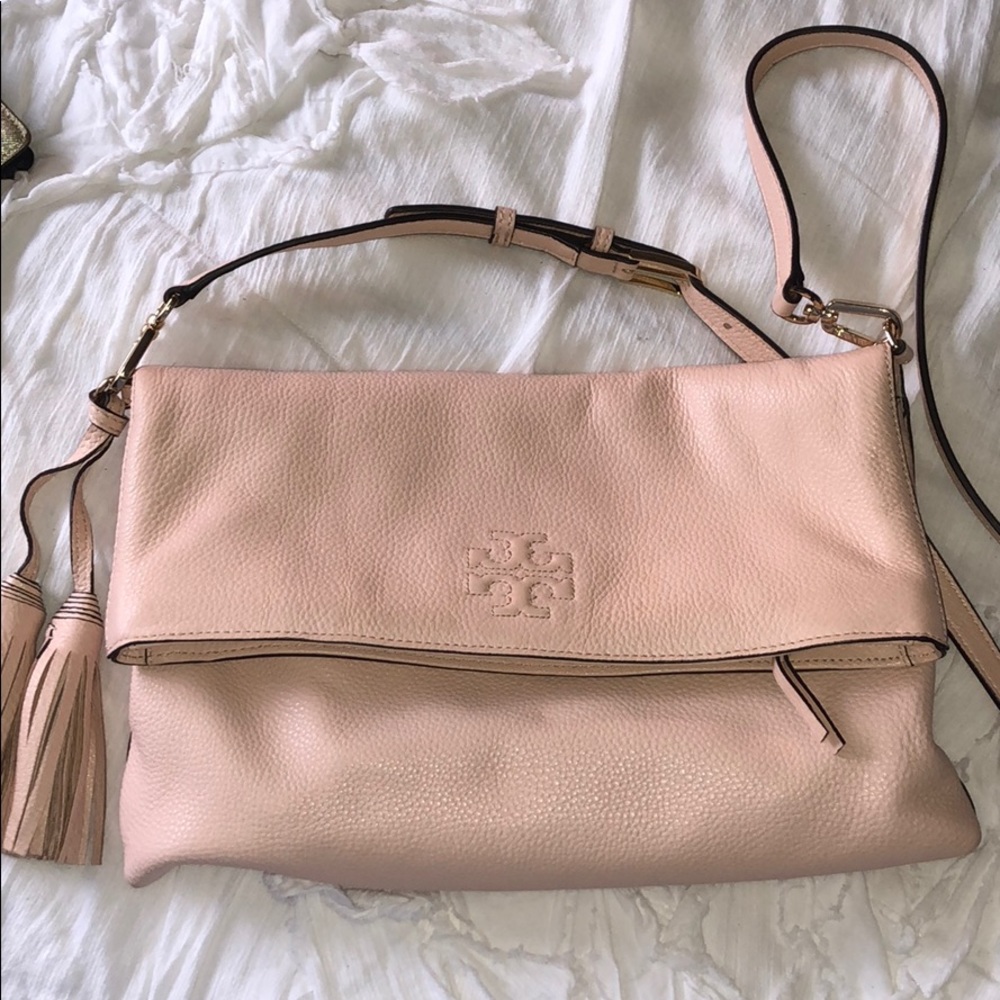 Blush Pink Tory Burch cross body bag